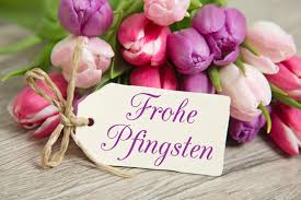 Pfingsten bilder, cliparts, grafiken kostenlos zum herunterladen Tulpen Und Karte Frohe Pfingsten Stock Foto Adobe Stock