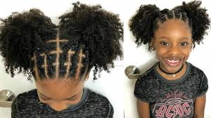 Kids Natural Hairstyles Rubber Band Protective Style On Natural Hair Video Https Blackhairi Hair Styles Natural Hair Styles Natural Hairstyles For Kids