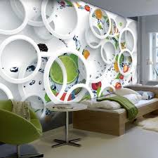 Alibaba.com offers 3,567 3d wallpaper for living room products. White Base Vertical And Circular 3d Designer Vinyl Wallpaper Rs 149 Square Feet Id 14876390773