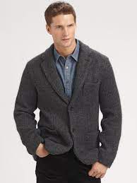 If the description doesn't specify, it's probably a pique knit. Michael Kors Chunky Knit Blazer In Charcoal Gray For Men Lyst