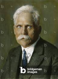 Image of WILHELM WIEN (1864-1928) German physicist: oil over a photograph,  n.d.