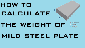 how to calculate weight of mild steel plate learning technology