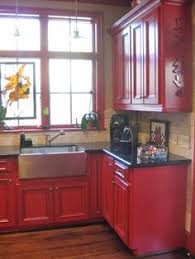 Painting kitchen cabinets is a fantastic idea. 33 Best Red Kitchen Cabinets Ideas Red Kitchen Cabinets Red Kitchen Kitchen Cabinets