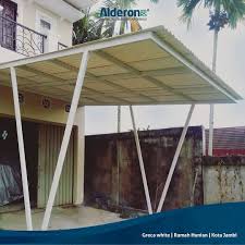 Rangka kanopi terbuat dari besi. 7 Model Kanopi Rumah Minimalis Alderon