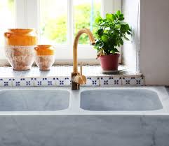 Length is one factor, but you also have to consider the depth of the sink. Marble Double Bowl Kitchen Sink The French House