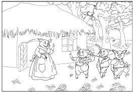Three little pigs coloring pages. Coloring Pages The Three Little Pigs 1