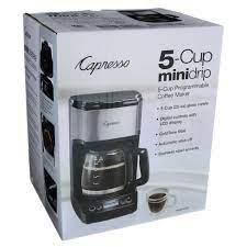 We did not find results for: Capresso 5 Cup Mini Drip Coffee Maker Shop Appliances At H E B
