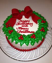 I'm not sure if the cake is for her or for an older sibling. Coolest Wreath Cake With How To Instructions Christmas Birthday Cake Christmas Cake Designs Cool Birthday Cakes
