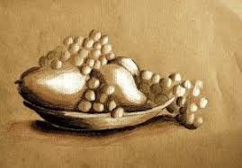 Black And White Still Life Oil Painting Monochrome Sketch On Wrapping Paper Monochrome Oil Painting Pictures Oil Painting Tutorial