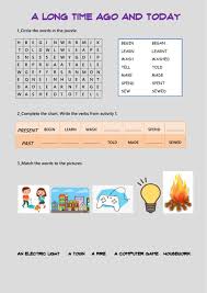 Thanks for your visit and comments. A Long Tome Ago And Today Worksheet