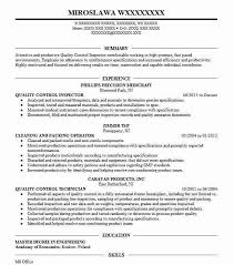 An employer will be looking for someone who is detail oriented, able to juggle multiple projects at one, and fun to work with. Quality Inspector Resume Sample Assurance Control Mechanical Skills Hudsonradc