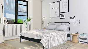 mxims larina bedroom ikea kopardal bed menu yeh wall sims 4 bedroom sims house sims 4 beds