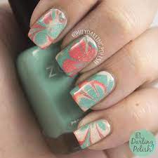 Believe it or not, teal is an incredibly versatile color. Watermarble Nail Art By Marisa Cavanaugh Nailpolis Museum Of Nail Art