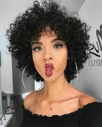 Curly styles in particular will keep your short hair looking thick and bouncy, while showing off multidimensional color and projecting a glamorous whether you're interested in wearing your hair all natural or using extensions to pump up your look, these 25 short and curly hairstyles for black. Women S Curly Wave Human Hair Wigs Wavy Short Pixie Cut Wig None Lace Wig Black For Sale Online Ebay