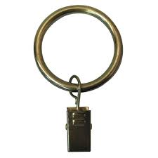 Maybe you would like to learn more about one of these? Home Decorators Collection 1 1 4 Inch Dia Curtain Rod Clip Rings Set With Brushed Brass F The Home Depot Canada