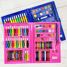 Pensil Warna Crayon Spidol Cat Air Set Pencil Color Crayon Penggaris Gunting Penghapus Warna Campur Shopee Indonesia