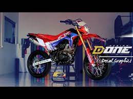 Больше экстрима на red bull tv. Modif Honda Crf150 Decal Red Chrome By Design One Klaten Youtube