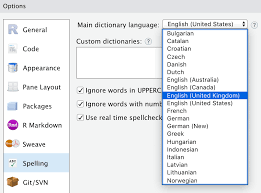 Lying in the direction of an axis : Rstudio 1 3 Preview Real Time Spellchecking Rstudio Blog