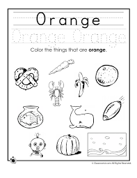 Color Orange Worksheet Woo Jr Kids Activities Learning Colors Color Worksheets For Preschool Preschool Colors
