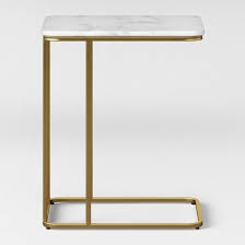 Highfield C Table White Marble Project 62 C Table Metal Accent Table Marble Accent Table