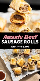 Making your own sausage rolls is fun and easy and working with puff pastry is pretty darn forgiving. Aussie Homemade Beef Sausage Rolls Wandercooks