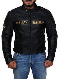 Color Black Genuine Leather Internal Viscose Lining Collar Snap Tab Button Style Sleeves Full Length Z Vented Jacket Harley Davidson Leather Jackets Jackets