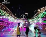 [Hot Item] Motif Angel Wing Lights Christmas Holiday Decorations Color  Flashing Outdoor Mall Decorations Customized Artificial Lights