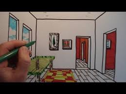 Of course, perspective is inevitable in realistic drawing. How To Draw A Room With One Point Perspective Youtube