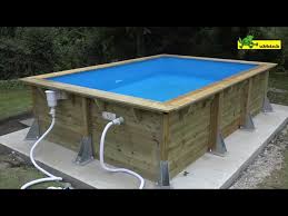 Montage Piscine Hors Sol En Bois Rectangulaire Ubbink Youtube