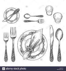 Le dessin représente une assiette et ses couverts. Assiette Et Couvert Dessin Assiette Avec Couverts Croquis Icone Vecteurs Libres De Droits Et Plus D Images Vectorielles De Achats En Ligne Istock Assiette Qui Permet De Garder A Bonne
