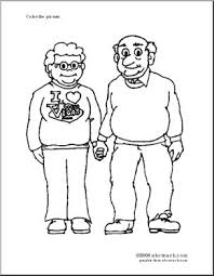 These free grandparents day coloring pages are the perfect way to touch a grandparent's heart this grandparents day when they get a colored picture from their grandchild. Coloring Page Grandparents Abcteach