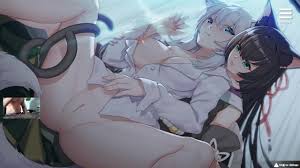 Living together with Fox Demon - Big breasts foxgirl being fucked by horny  catgirl lesbian hentai