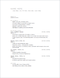 ms word customizable resume layout and