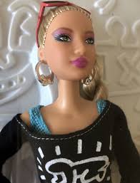Designer Keith Haring X Barbie Doll With Boots,Top Layered Tank & Bag