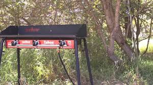 Small in size but big on performance, this portable stove gives off up to 90. Camp Chef Tahoe 3 Burner Cooking System Youtube