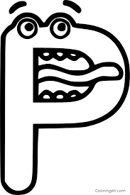 Chomp on this monstrous alphabet worksheet! Monster Mouth Letter P Coloring Page Coloringall