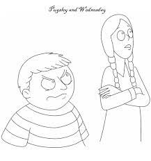 Some of the coloring page names are the addams family coloring learny kids, how to draw pugsley addams step by step characters pop, the addams family coloring learny kids, wednesday addams family coloring, wednesday addams art black and white illustration, the addams family. The Addams Family Character Wednesday Pugsley