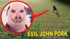 Drone catches John Pork in the Woods! We found John Pork's Cabin