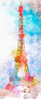 Pin By Valentina Lopez On La Tour Eiffel Oui Colorful Art Art Inspiration Eiffel Tower