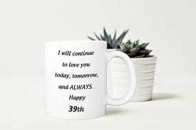 39 Years Wedding Anniversary Coffee Cup 39th Anniversary Gift For Her 39 Years Birthday Gift For Wife 39th Anniversary Gifts For Women Anniversary Gift For Her Birthday Gift For Wife 4th