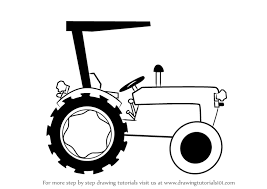 Complete tractor drawing in just 9 easy steps! Learn How To Draw A Tractor For Kids Agricultural Step By Step Drawing Tutorials