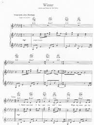 Tori Amos Winter Sheet Music Rock Albums Recorded Music This is free piano sheet music for china, tori amos provided by forpiano.com. tori amos winter sheet music rock