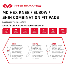 Mcdavid 6440 Hex Padded Knee Shin Elbow Sleeve Amazon In
