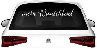 Autoaufkleber Heck Wunschtext Nr 26 Heckscheibenaufkleber Auto Aufkleber Aufkleber