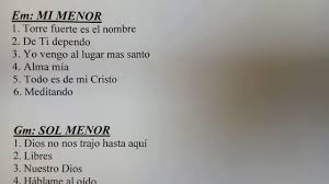 Versículos de alabanza y adoracion al señor. Em Gm Am Bm Listado De Adoracion Cristianas Con El Mismo Tono Adoracion Youtube