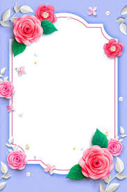 Bunga Bunga Sederhana Kreatif Flower Frame Floral Background Floral Border Design