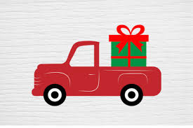 Download Christmas Svg Gift Box And Red Truck Graphic By Lillyrosy Creative Fabrica PSD Mockup Templates