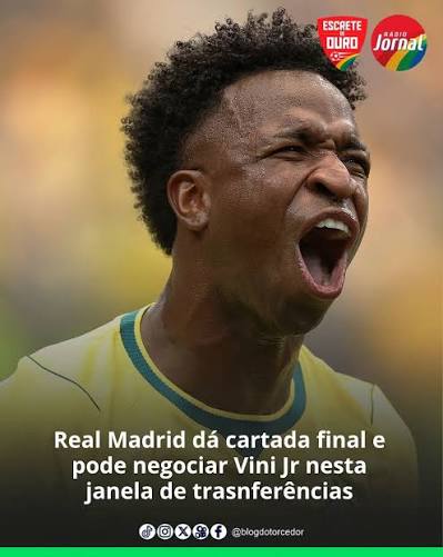 O Real Madrid decidiu n&atilde;o apresentar uma nova oferta de renova&ccedil;&atilde;o para Vinicius J&uacute;nior. De acordo com o jornal espanhol Marca, o clube considera que a proposta atual &eacute; a definitiva e