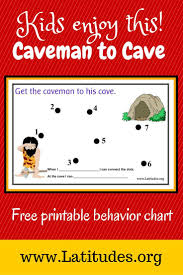 Free Behavior Chart Cavemans Cave Behaviour Chart