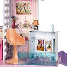 The hello dream house has animated features as well. Barbie Dream House Dollhouse W Pool Slide Elevator Fhy73 Barbie